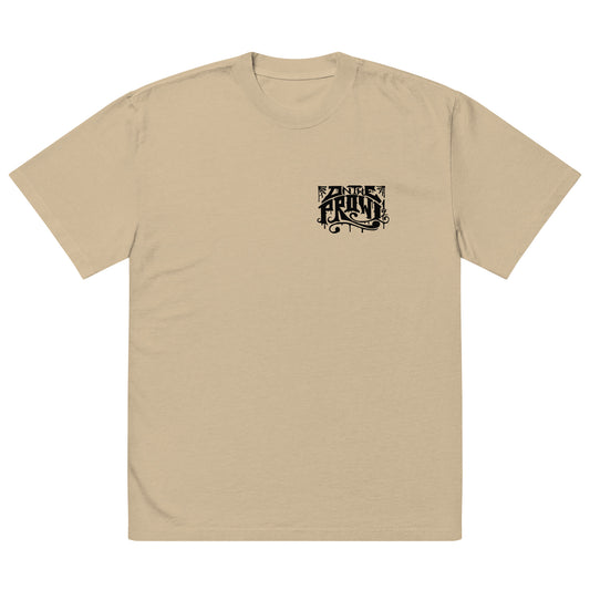 "Black Letterz" Oversized faded t-shirt