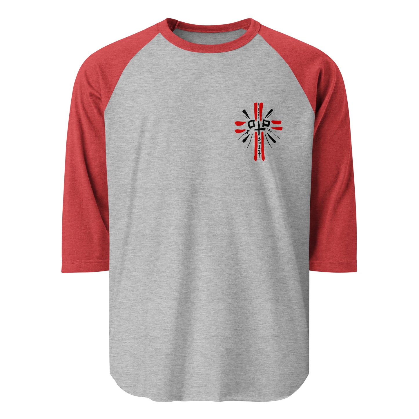 3/4 sleeve raglan shirt