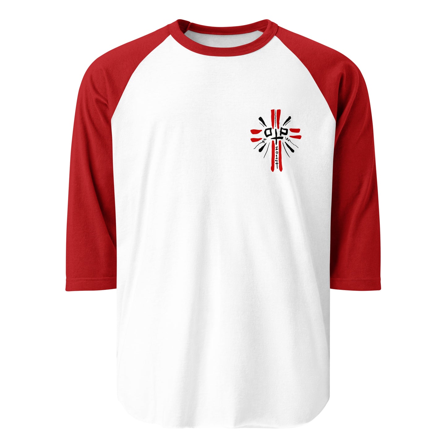 3/4 sleeve raglan shirt