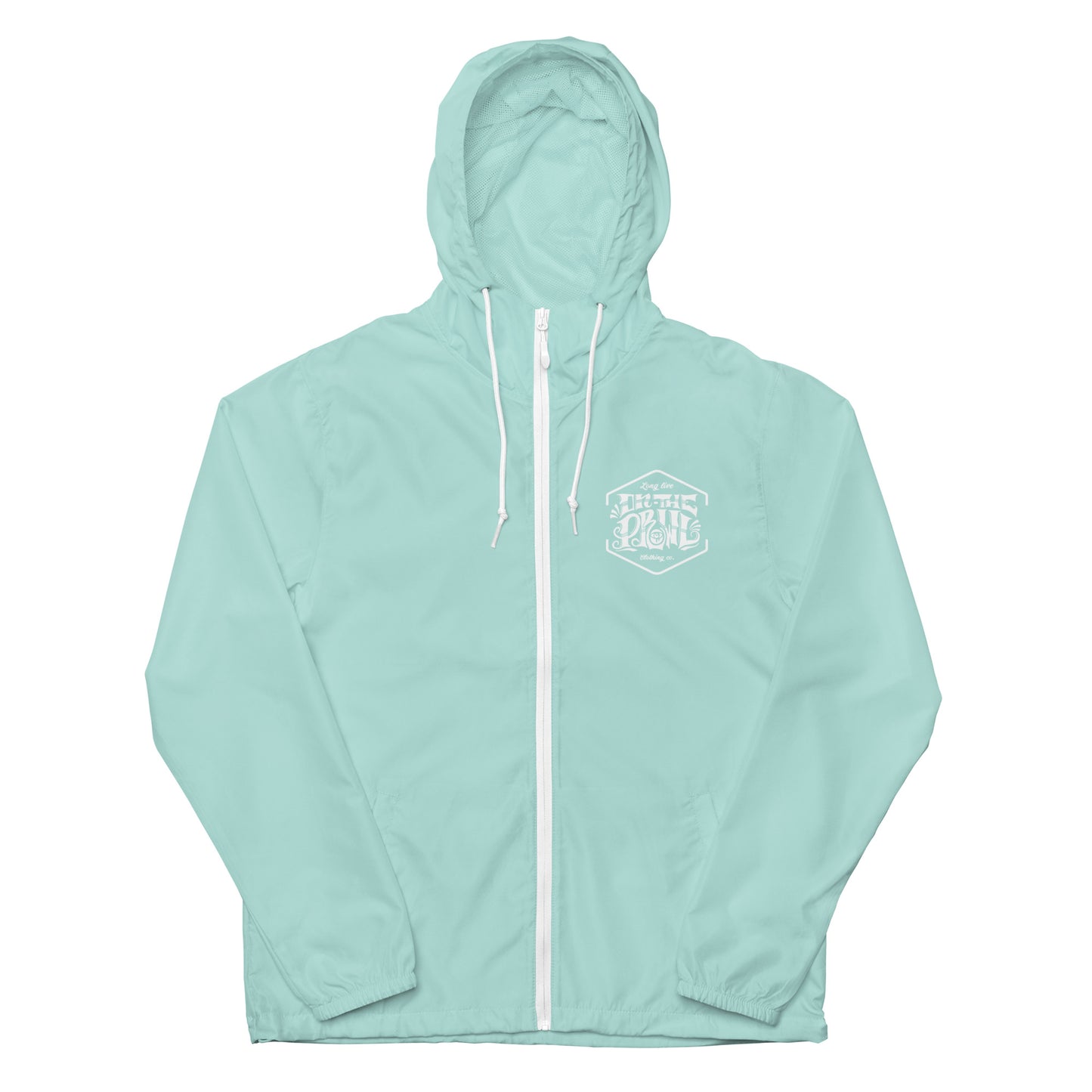 Unisex lightweight zip up windbreaker