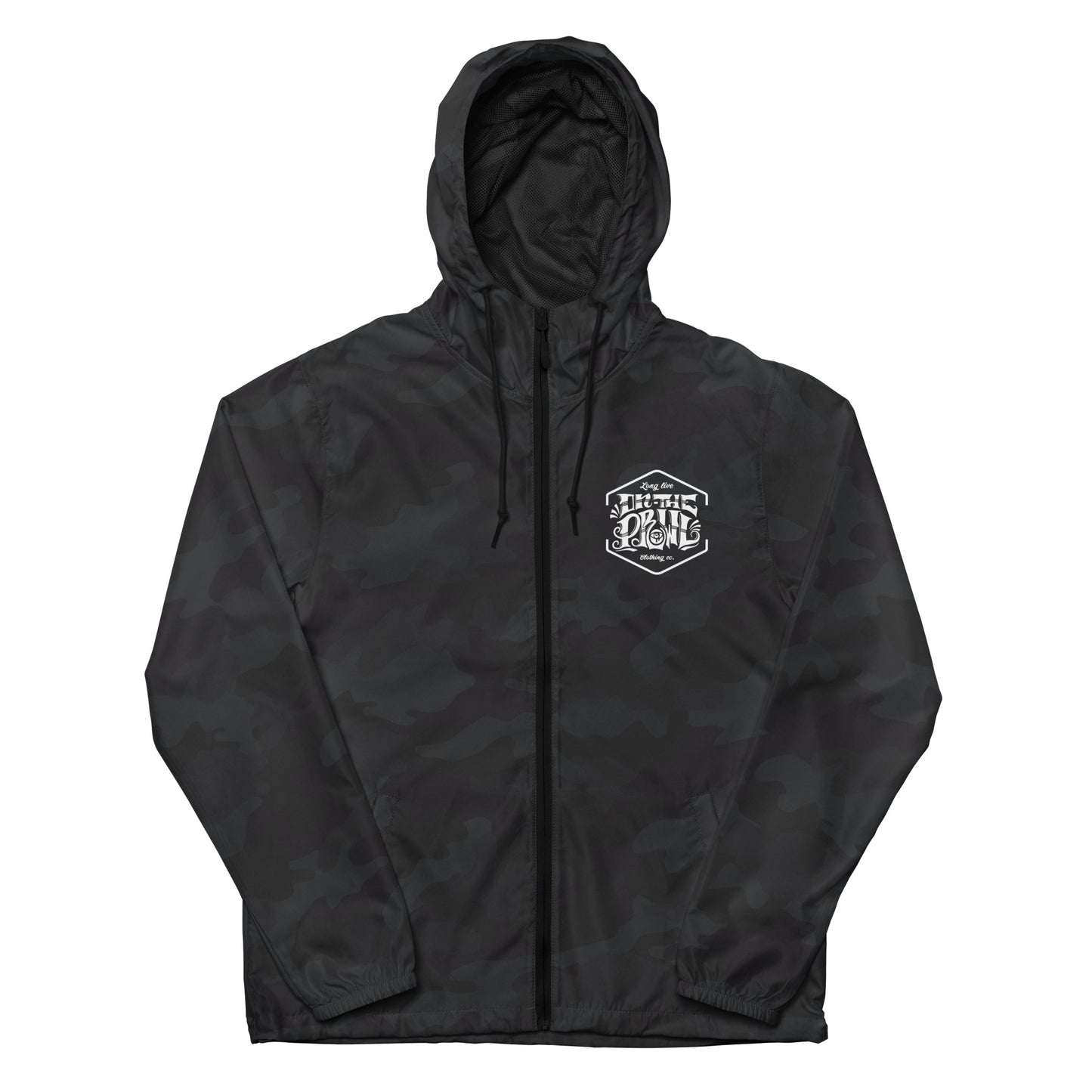 Unisex lightweight zip up windbreaker