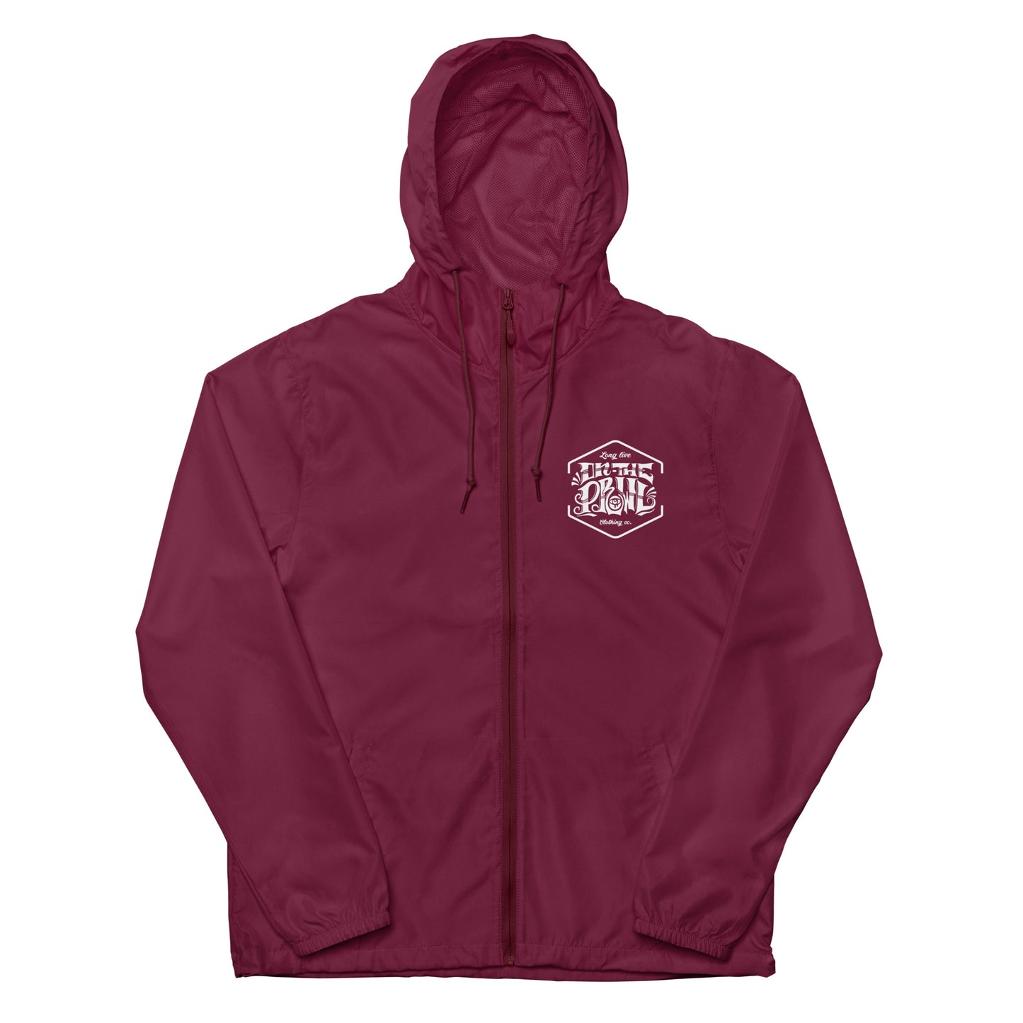 Unisex lightweight zip up windbreaker