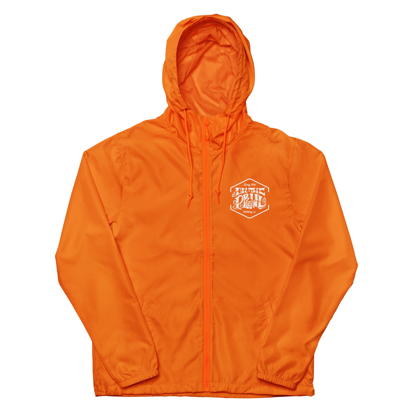 Unisex lightweight zip up windbreaker